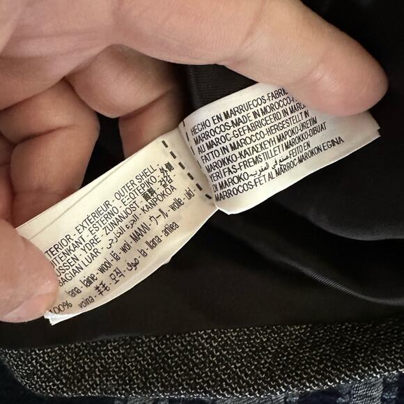 Zara Gray 100% Wool Structured Grey Blazer size Small NWT - Picture 11 of 14